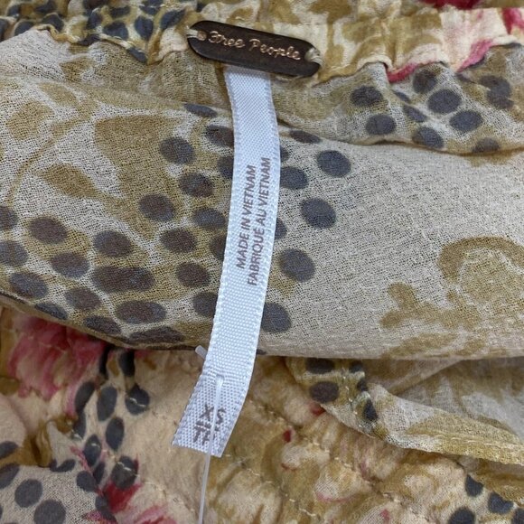 Free People “Lena” Floral V-Neck Midi Dress – Size XS (NWT) - Picture 6 of 11